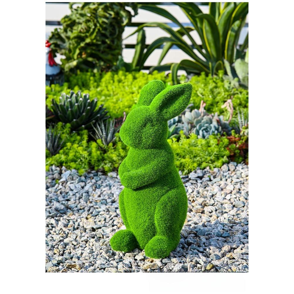 

Easter Garden Easter Rabbit Statue Flocked Resin Decor Easter-themed Design Velvety Texture Long-lasting Resin China Mainland