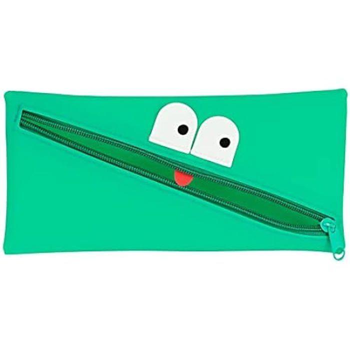 Pencil Case - SAFTA - Caritas - 22 X 11 Cm - Zipped - Green Color