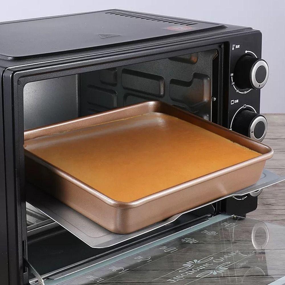 9/11/13inch Oven Baking Pan Nonstick Bread Tray Gold Bakeware Pans