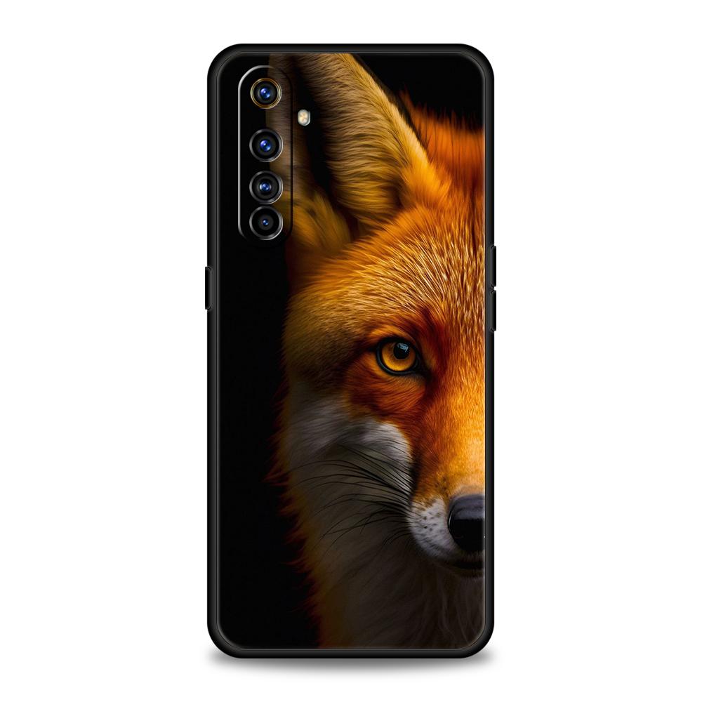 Cute Red Fox Soft TPU For Realme 12 11 10 9 Pro Plus GT2 GT3 GT5 7 8 Pro C21 C25 C35 Pro 5G Shockproof Phone Case Fundas Capas