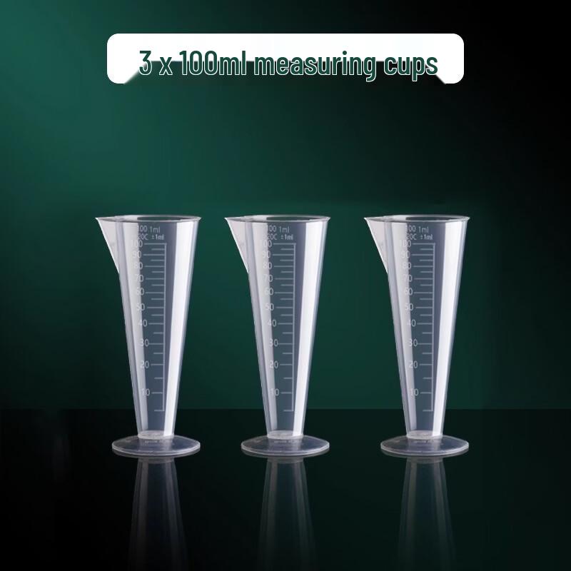 Yicang 100ml Plastic Graduated Cylinders, 15-Pack