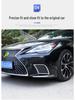 Compatible with 2021-2025 Lexus LS500h: Front Bumper Grille, Side Trim, and Fog Light Trim Modification Kit.