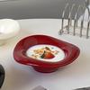 Handmade Ceramic Dessert Bowl Solid Color Yogurt Bowl Household High-value Tableware Fruit Salad Breakfast Oat Yogurt Bowl