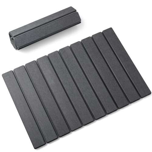 ISHU Diatomaceous Earth Bath Mat, 39*60cm, Made with Natural Diatomaceous Earth, Quick-Drying, Large, Washable, Foldable for Easy Storage, Antibacteri