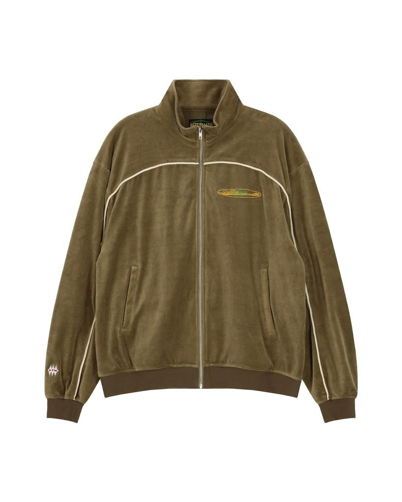 Aftermath Velour Track Jacket(Olive)