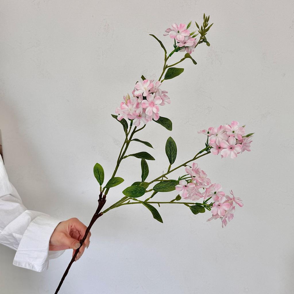 Long branch snow orchid simulation flower hydrangea fake bouquet simple home living room decoration ornament photo props