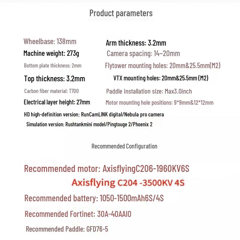 AXISFLYING FPV Racing Drone Quick-Release C30 Ducted Kit (CN Version)