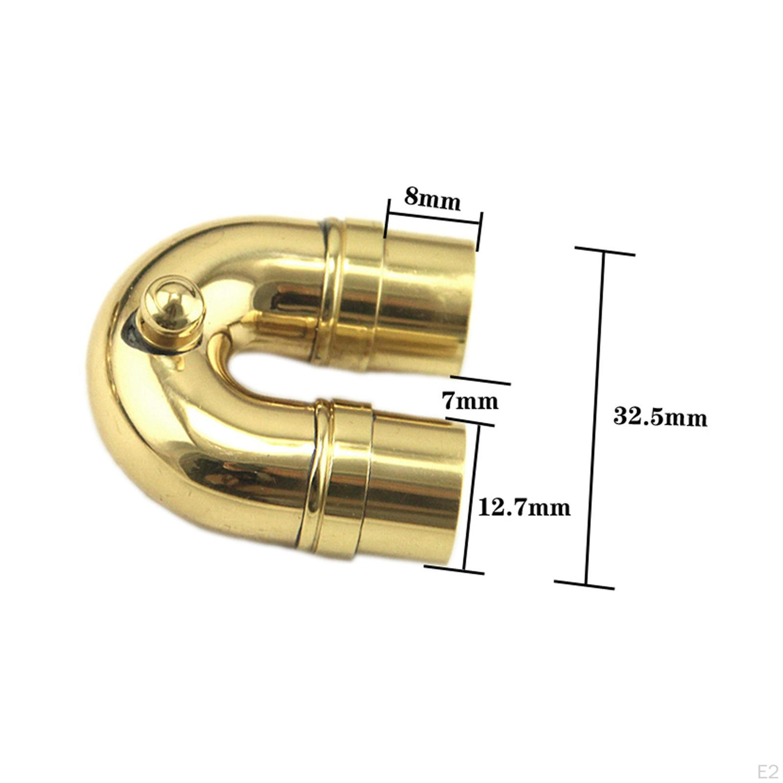 Труба с изгибом шеи Саксофон Локоть Мини Простота установки Прочный практичный глушитель — фото 3