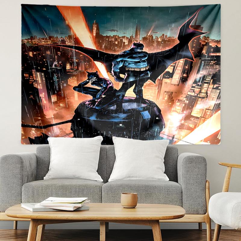 Batman Print Tapestry, Lightweight Wall Hanging, for Bedroom, Dorm, Living Room, Home Art Decor - Birthday Christmas Gift for Friends
