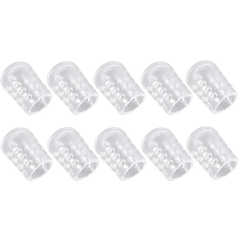 5-30pcs Transparent Silicone Toe Covers Women Gel Little Toes Protector Tube Foot Care Finger Caps Elasticity Prevents Blisters