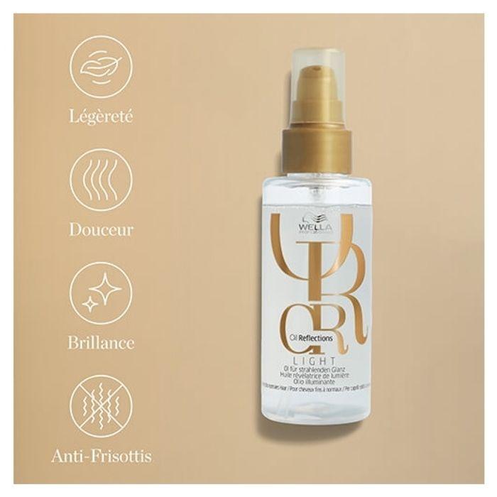 Wella Professionals Oil Reflections Huile Capillaire Légère Révélatrice de Lumière 30ml