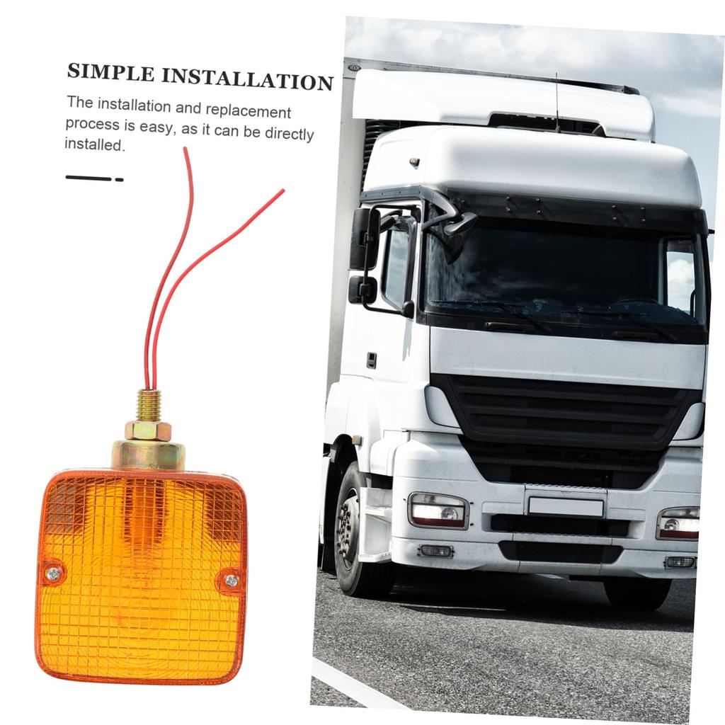 Outanaya Forklift Turn Signal Light for Side Marker Industrial Vehicles High Brightness Multi-Directional Visibility Warning Light