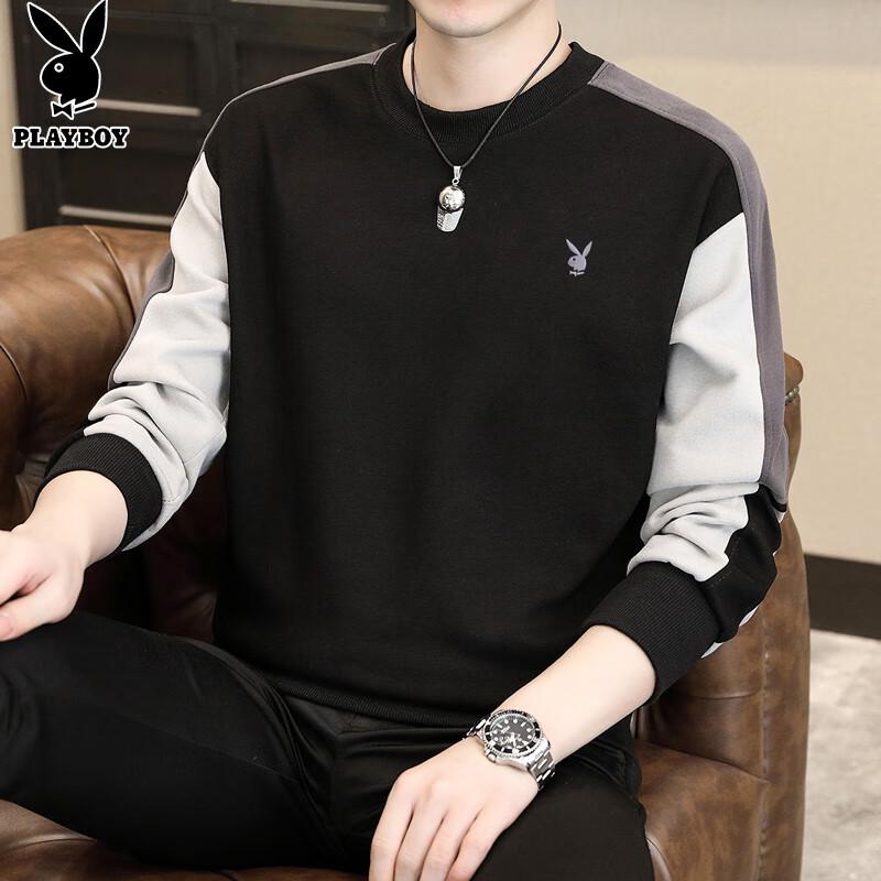 PLAYBOY Men's Pullover Round Neck Sweatshirt