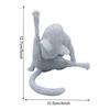 Neuartige Katzenskulptur, dekorative kreative Katzenstatue, exquisite No Shame-Katzendekoration, 12,7 x 10,2 cm, für Wohnzimmer, Schlafzimmer, Dekoration