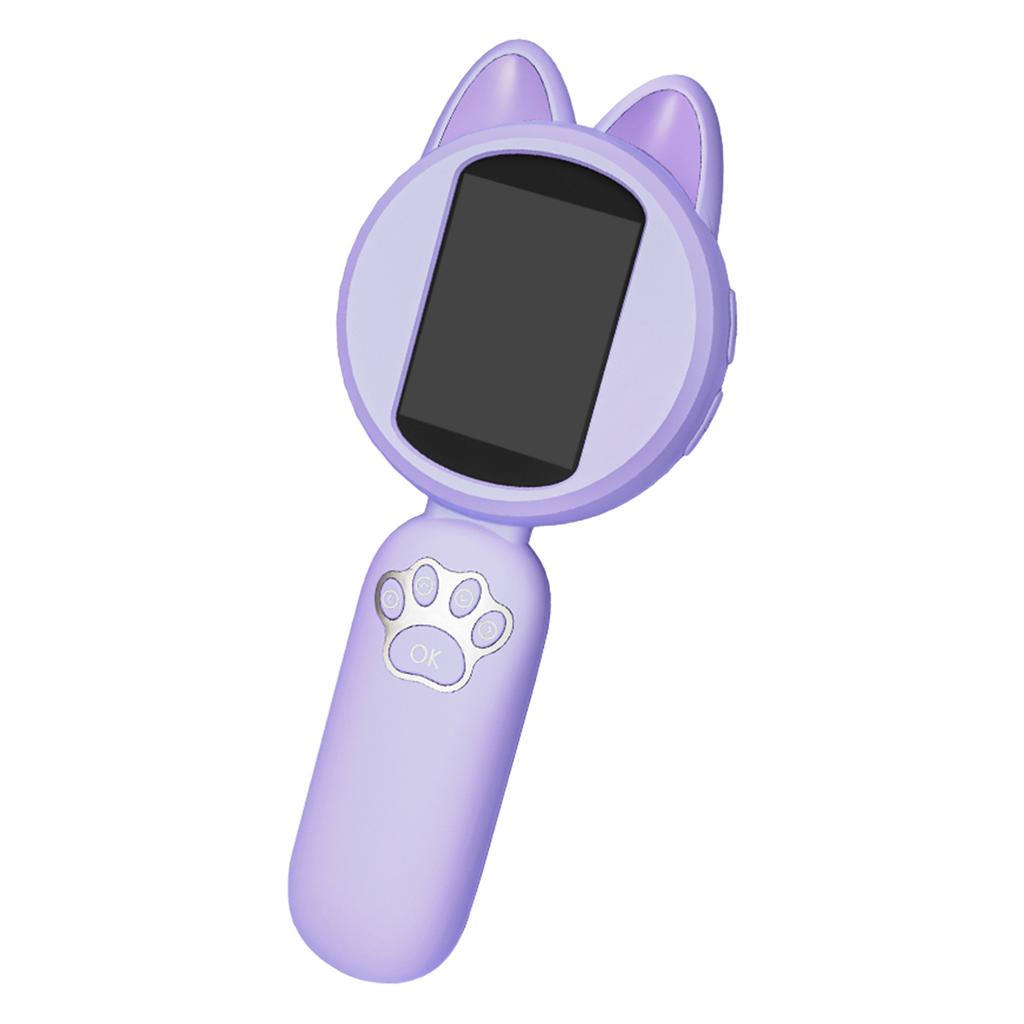 Kids Cat Shape Handheld Microscope 2.0 Inch Handheld Mini Pocket Magnifying Glass Handheld Camera Mini Microscope for Kid Gift