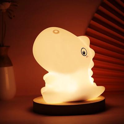 LED Silikon Nachtlichter für Baby Kinderzimmer Kinder Schlafzimmer Weiches Dinosaurier Nachtlicht Dekoration Heimdekor Weihnachtsgeschenk