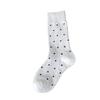 Polka Dot Wool Socks for Women In Autumn and Winter, Thickened Retro Mid-calf Pile Socks with Polka Dots