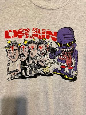 Drain Band Prezent Dla Fanów Szary T-Shirt Bawełniany Wszystkie Rozmiary