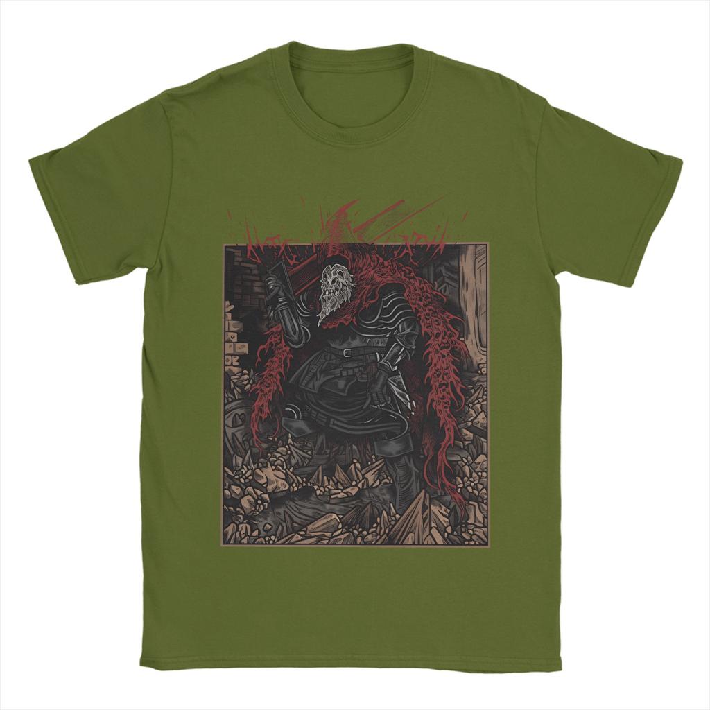 Slave Knight Gael Darks Game TShirt Unisex Novelty Cotton Tees Crew Neck Short Sleeve T Shirts Plus Size Tops