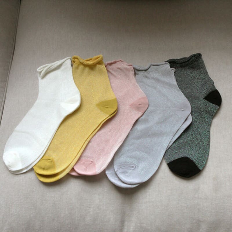 Bananasisters Mousse Roll Glitter Socks_5 Colors
