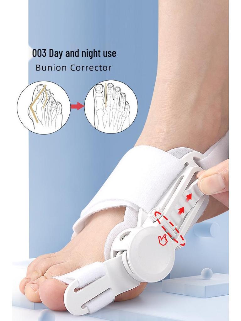 Adjustable Hallux Valgus Corrector for Big Toe Protrusion & Overlapping Toe Separator