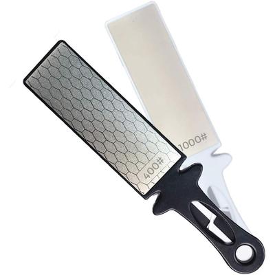 5-In-1 Elmas Bileme Plakası Bıçak Ve Makas Bileyici Seramik Bıçak Bileyici Çubuk Çift Taraflı 400/1000 Grit Petek Yüzey Dış Mekan