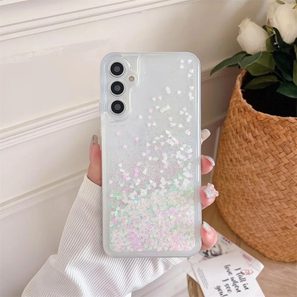 Θήκη Σιλικόνης με Γκλίτερ Για Samsung Galaxy A17 A16 A26 A36 A56 A07 A15 A25 A35 A55 5G A14 A24 A34 A54 A05S A73 A53 A23 A13 Κάλυμμα