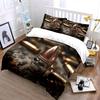 "Skull Bullet Decor Set" Bedding Set with 1 Duvet Cover 2 Pillowcases Single Double King Queen Gift