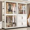 Foldable Baby Wardrobe: Thickened Storage Cabinet for Children's Clothes with Hanging Space