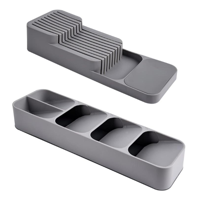 Compact Cross-border Knife & Cutlery Drawer Organizer