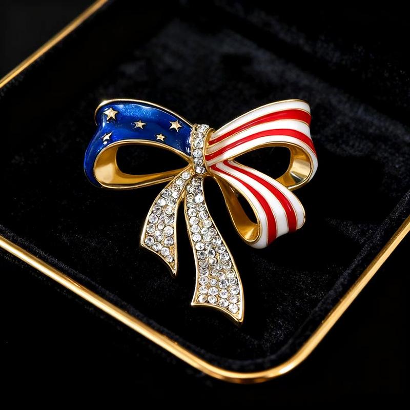 Dripping Oil Machi Bow High-end Brooch