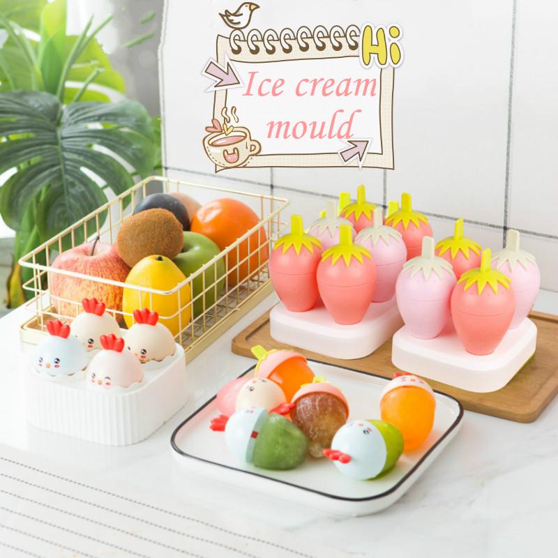 Forma na led, forma na zmrzlinu, domácí plastová tyčinková forma na led, kreativní forma na nanuk, podpůrná forma na led