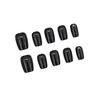 Elegant Black Nail Art Set: Chic and Trendy 30-Piece Collection in Various Sizes for a Stylish Look.