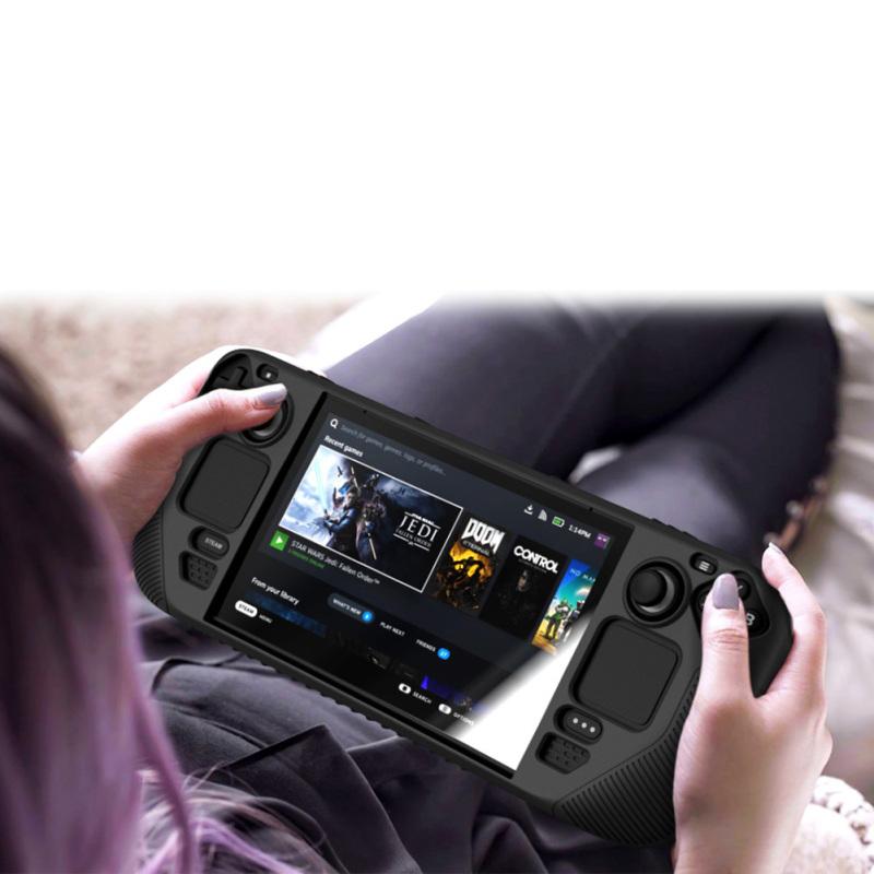 Carcasă din silicon Manșon de protecție Rezistent la praf, anti-alunecare, cutie de depozitare anti-cădere compatibilă cu puntea cu aburi