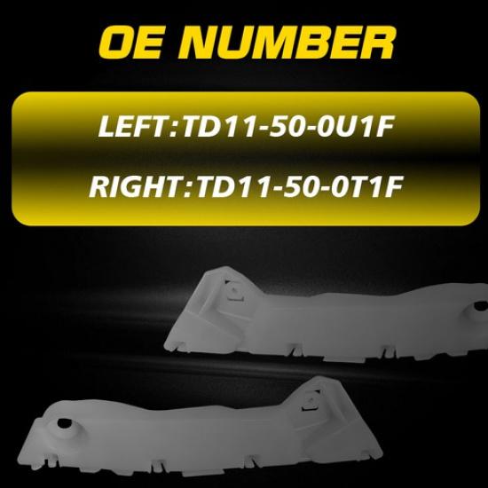 Left And Right Side Front Bumper Retainer Bracket Fit Mazda CX-9 2007-2015