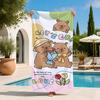 Animal c-capybara Towel Extra Large Beach Towel Quick Dry Sand Free Super Absorbent Lightweight