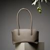Niche minimalist new high-end leather women's bag tote bag cowhide underarm bag shoulder bag commuter bag