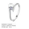 ZHOUYANG Top Quality Concise Crystal Ring Silver Color Austrian Crystals Full Sizes ZYR198 ZYR232