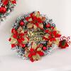 Festive Artificial Christmas Wreath - 30/40/50cm Holiday Decoration for Homes, Malls, and Hotels