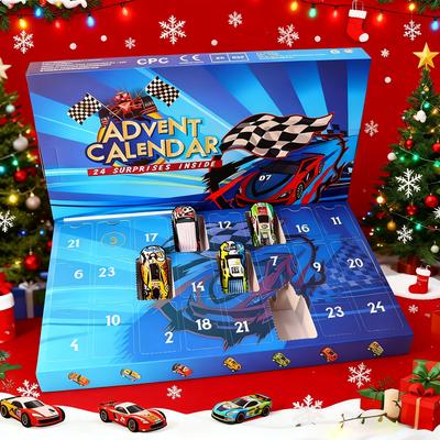 24 Pretekárskych áut Vianočný kalendár, 24 štýlov Vianočných odpočítavacích darčekov
