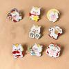 Cartoon Metal Steed Brooch Chinese Style New Year Lapel Pins Animal Brooch  Backpack Decoration