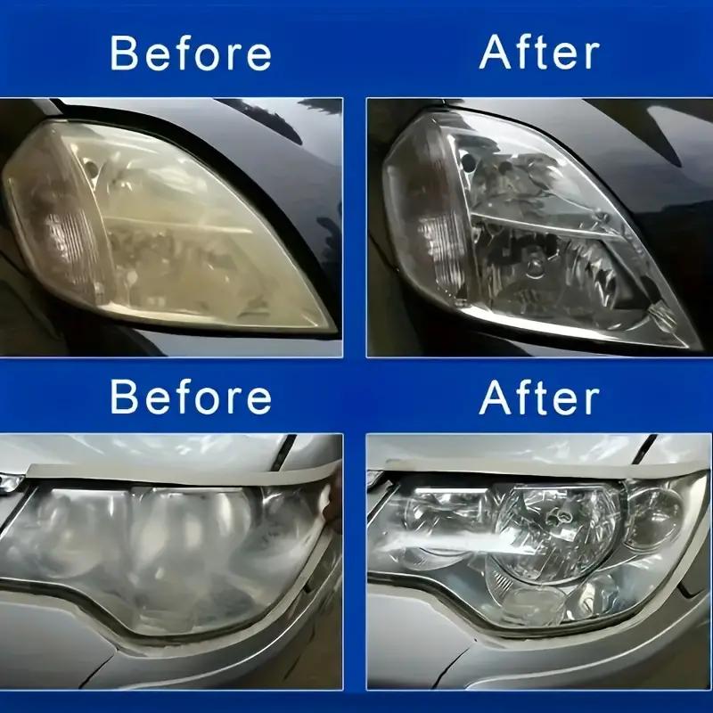 3.38 Oz Car Headlight Repair Kit - Clear Coat To Repair Oxidation, Yellowing and Scratches