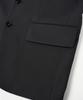 Birbante Twill 3-Button Setup Blazer Jacket - Charcoal