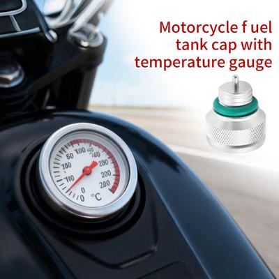For Motorcycle M20*2.5 Motorcycle Oil Tank Cap Lid Cover With Temperature Gauge Motorcycle Oil Tank Cap Replacement For