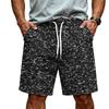 Herren Kordelzug Taille Lässige Sportshorts Entspannte Passform Atmungsaktives Gewebe Camouflage-Print Sportbekleidung für den täglichen Gebrauch