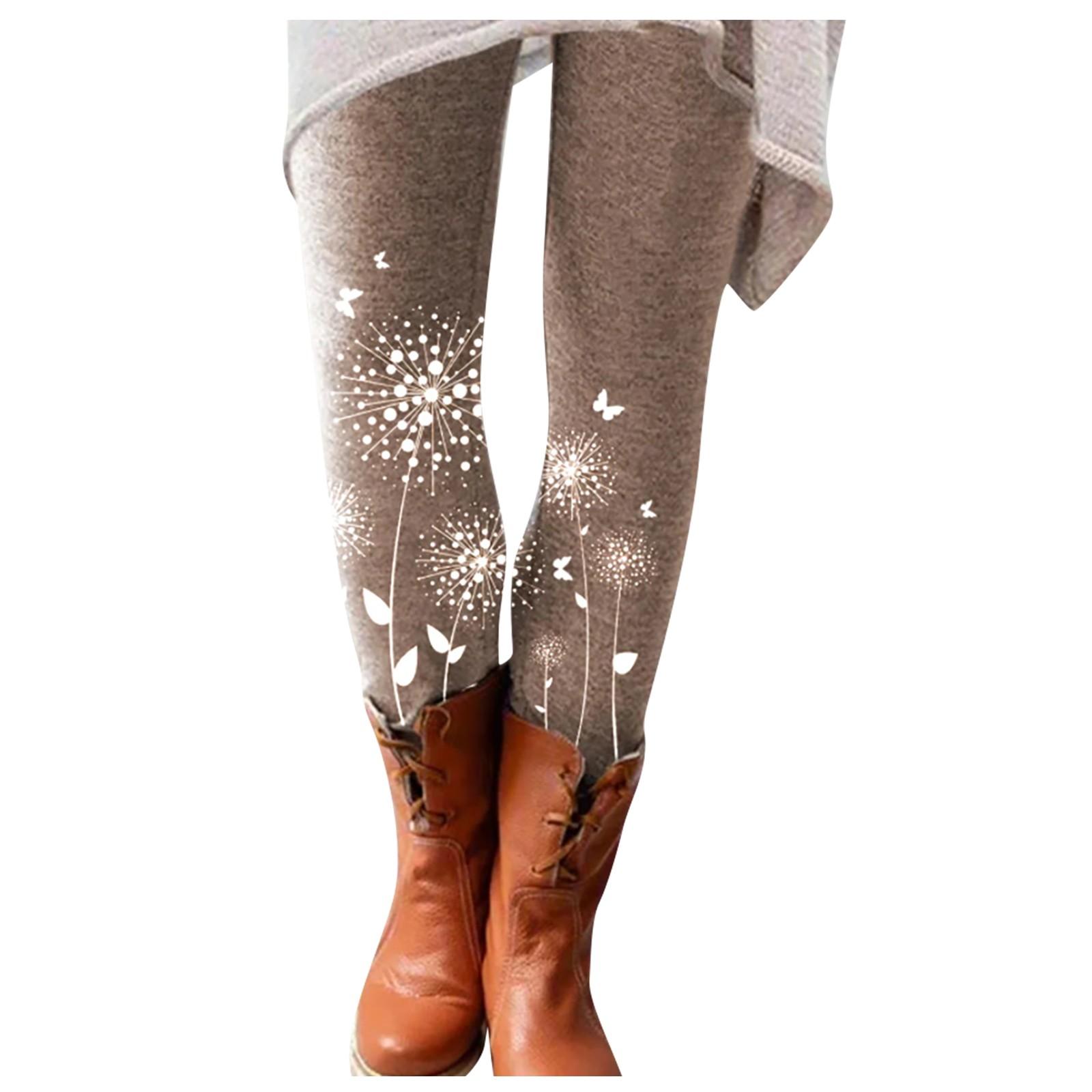Women Fashion 2022  Christmas  Snowmen  Print Casual Pants M хаки