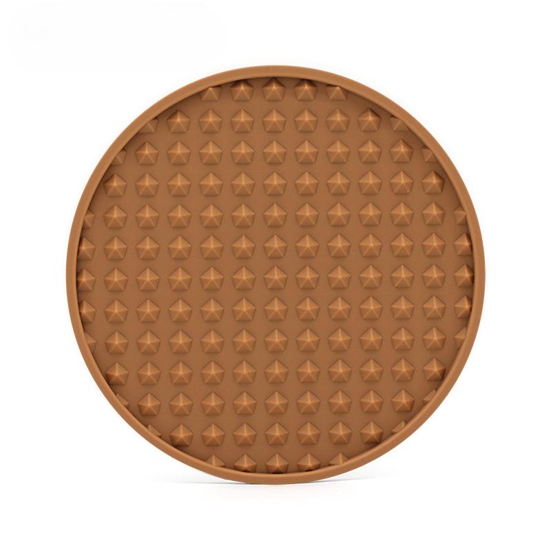 Silicone Cup Mat Irregular Pyramid Cup Mat Round Thick Can Be Equipped with Storage Brackets