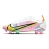 Nike Mercurial Vapor 14 Elite FG White Dark Raisin Unisex Sneakers Rage-Green Metallic-Silver CQ7635-105