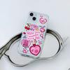 Pink Love Cherry iPhone15promax Mobile Phone Case Apple 14 Soft 11promax Anti-drop 12/13Pro