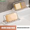 Stainless Steel Soap Rack Kitchen Bathroom Sink Shelf W Drainage Tray Rust-resistant Saver Basket For Kitchen Bathroom Accessory